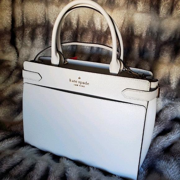 Kate Spade Black Glitter Satchel With Card Holder And Strap Kate Spade Purse